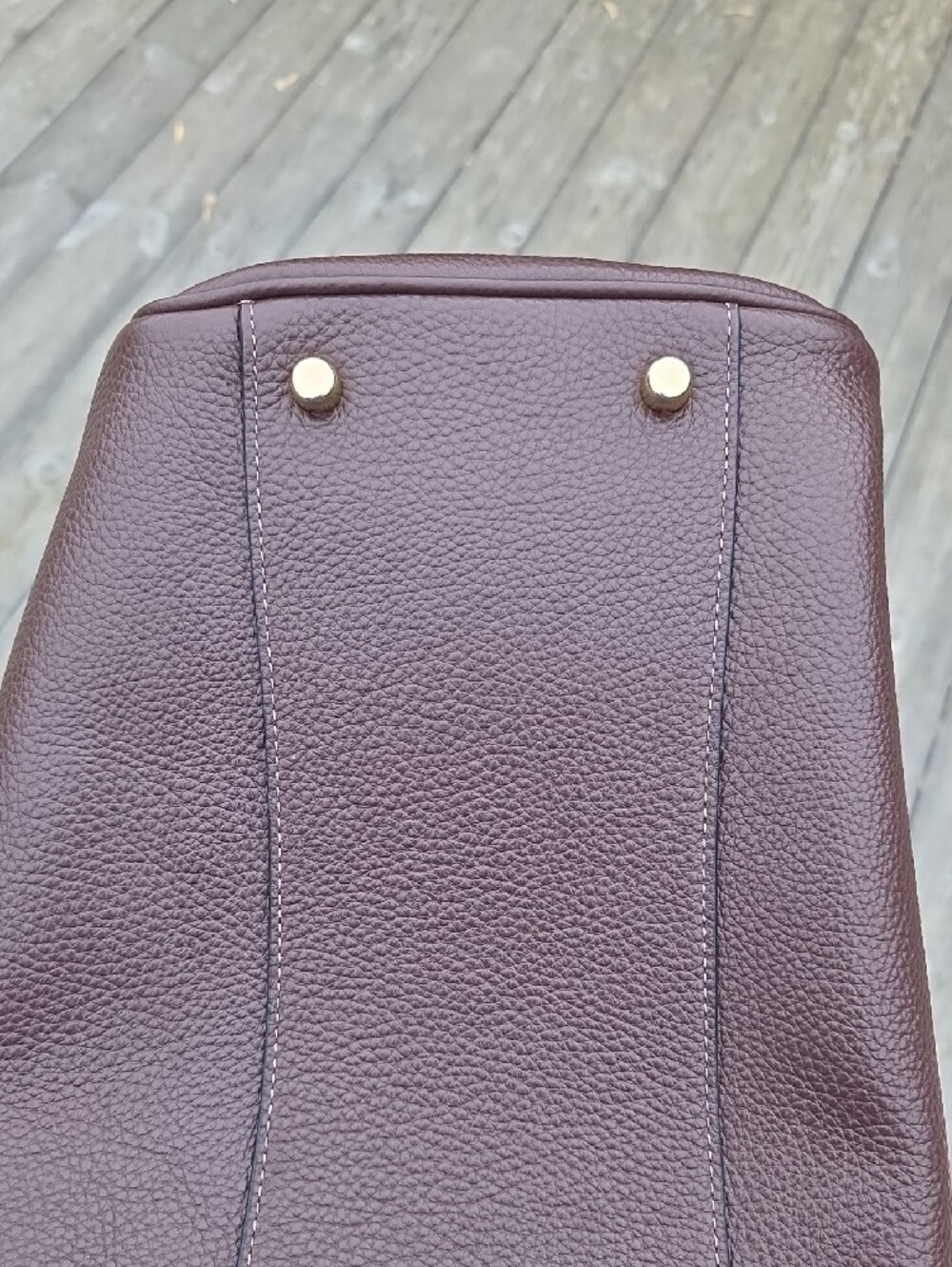 COACH Rowan Satchel in Chocolate Brown with Gold Hardware - Picture 6 of 15